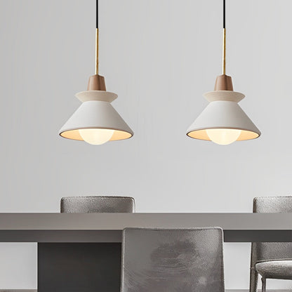 Cemento | Elegant Minimalist White Cement Kitchen Pendant Lighting