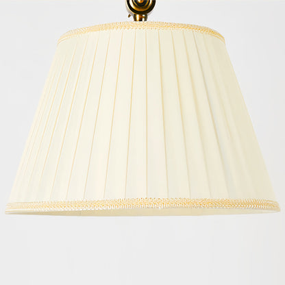 CopperGlow | Elegant Vintage Arc Floor Lamp with Fabric Shade 5