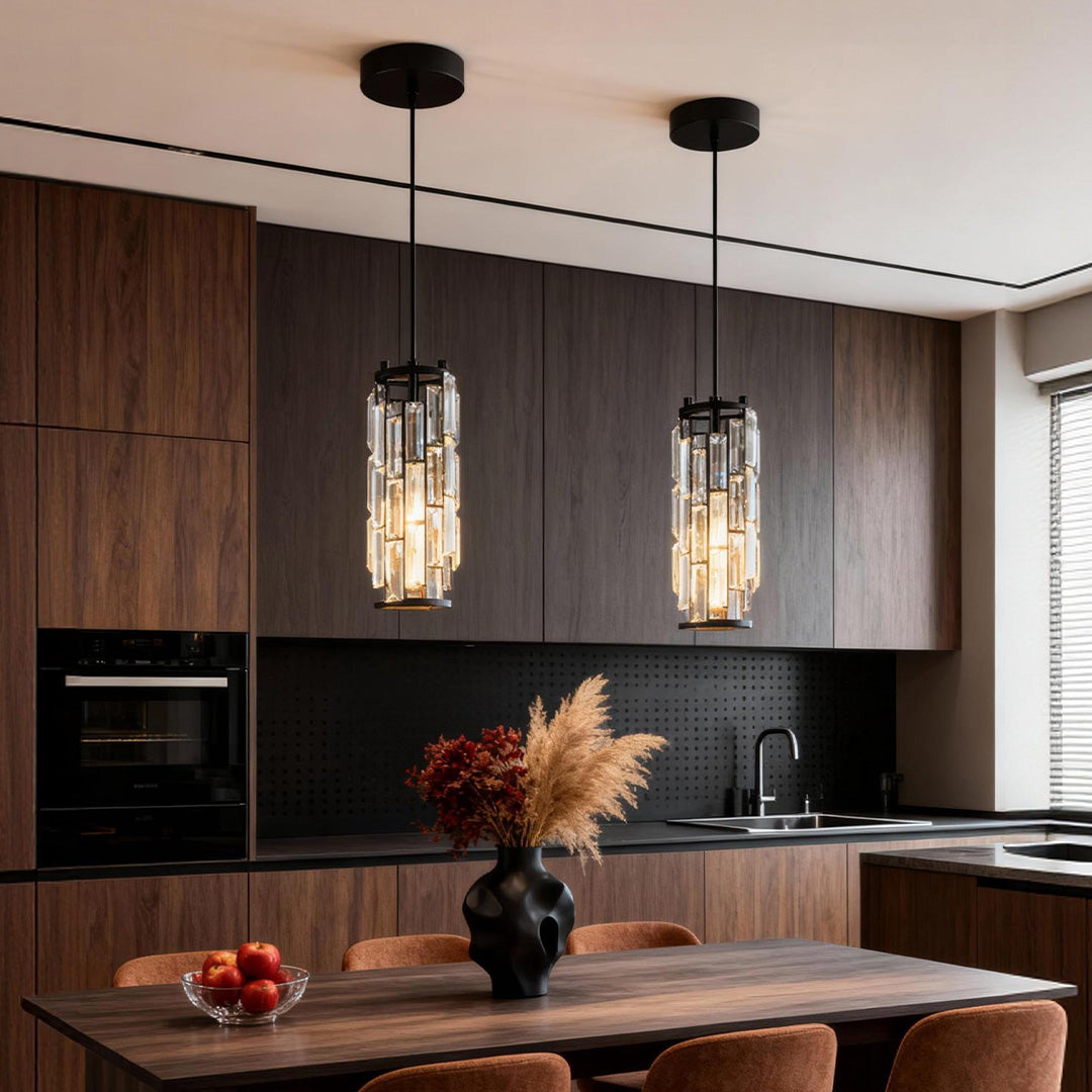 CrystalAura | Stylish Elegant Mini Pendant Light Fixture for Modern Spaces