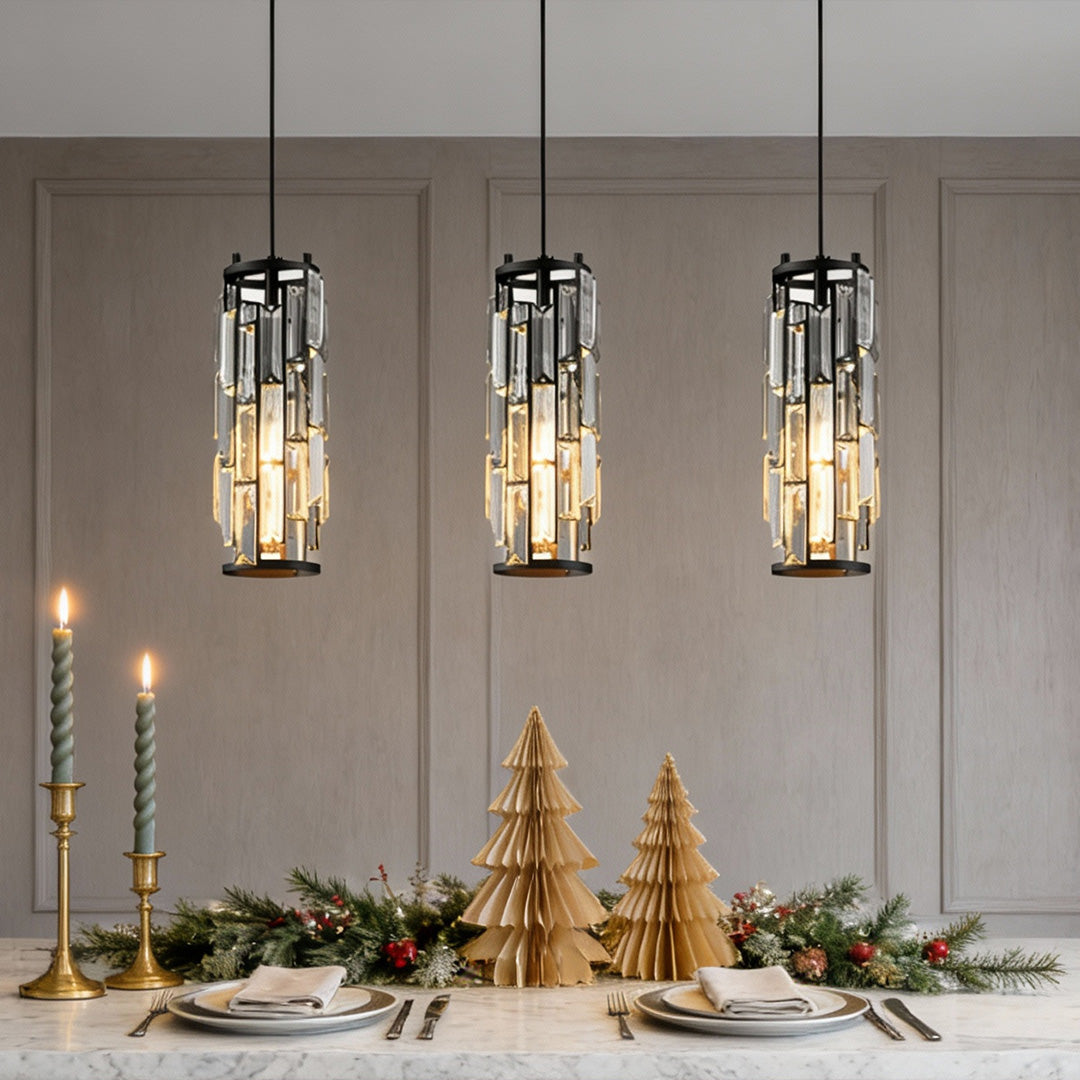 CrystalAura | Stylish Elegant Mini Pendant Light Fixture for Modern Spaces