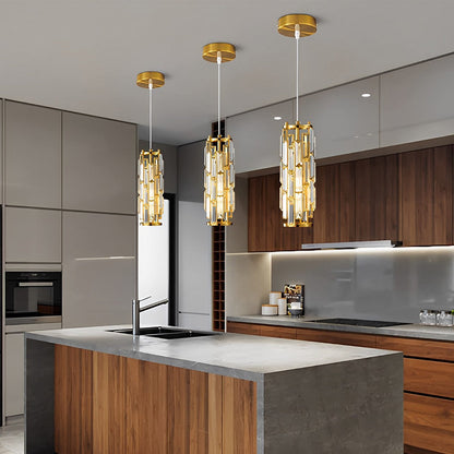 CrystalAura | Stylish Elegant Mini Pendant Light Fixture for Modern Spaces