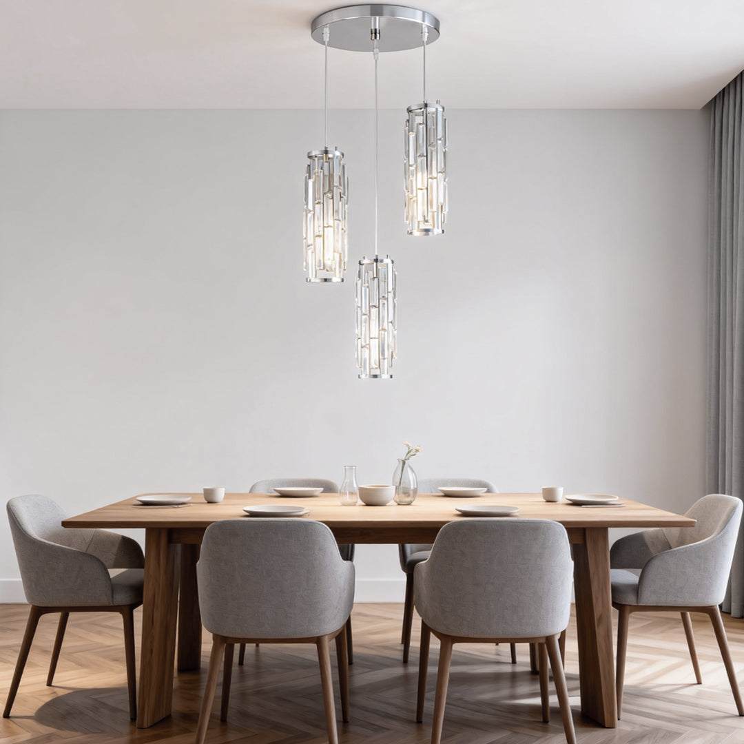 CrystalAura | Stylish Elegant Mini Pendant Light Fixture for Modern Spaces