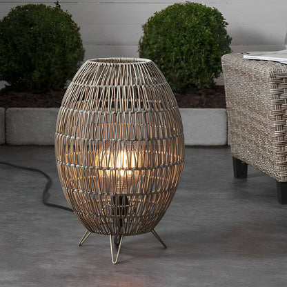 Elegant Rattan | Outdoor Lamp with Waterproof Design | Cozy Garden Lights for Patios and Balconies