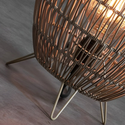 Elegant Rattan | Outdoor Lamp with Waterproof Design | Cozy Garden Lights for Patios and Balconies