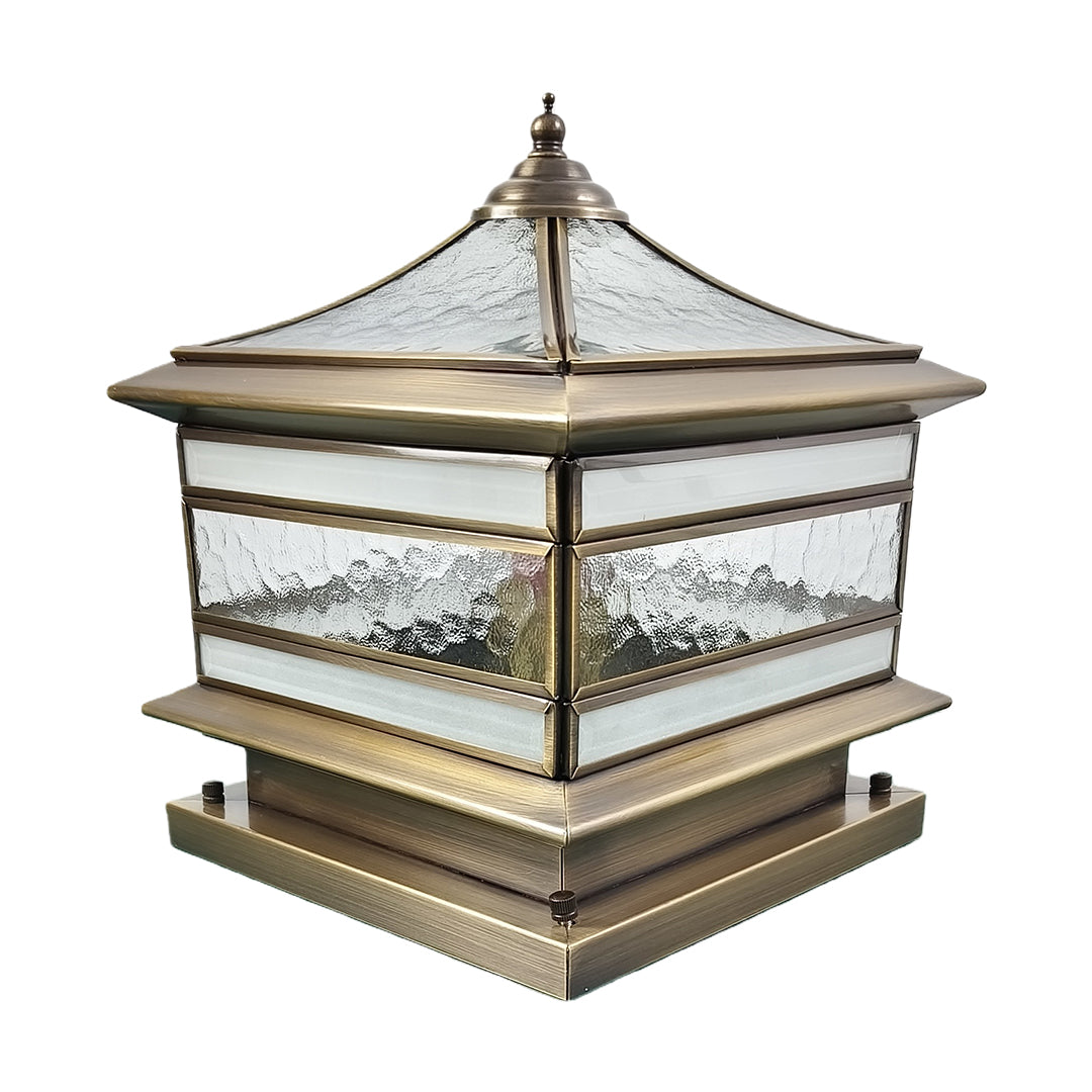 Elegant Solar Garden Lights | Retro Copper Pillar Light with Dual Power Options | Perfect for Outdoor Ambiance 10