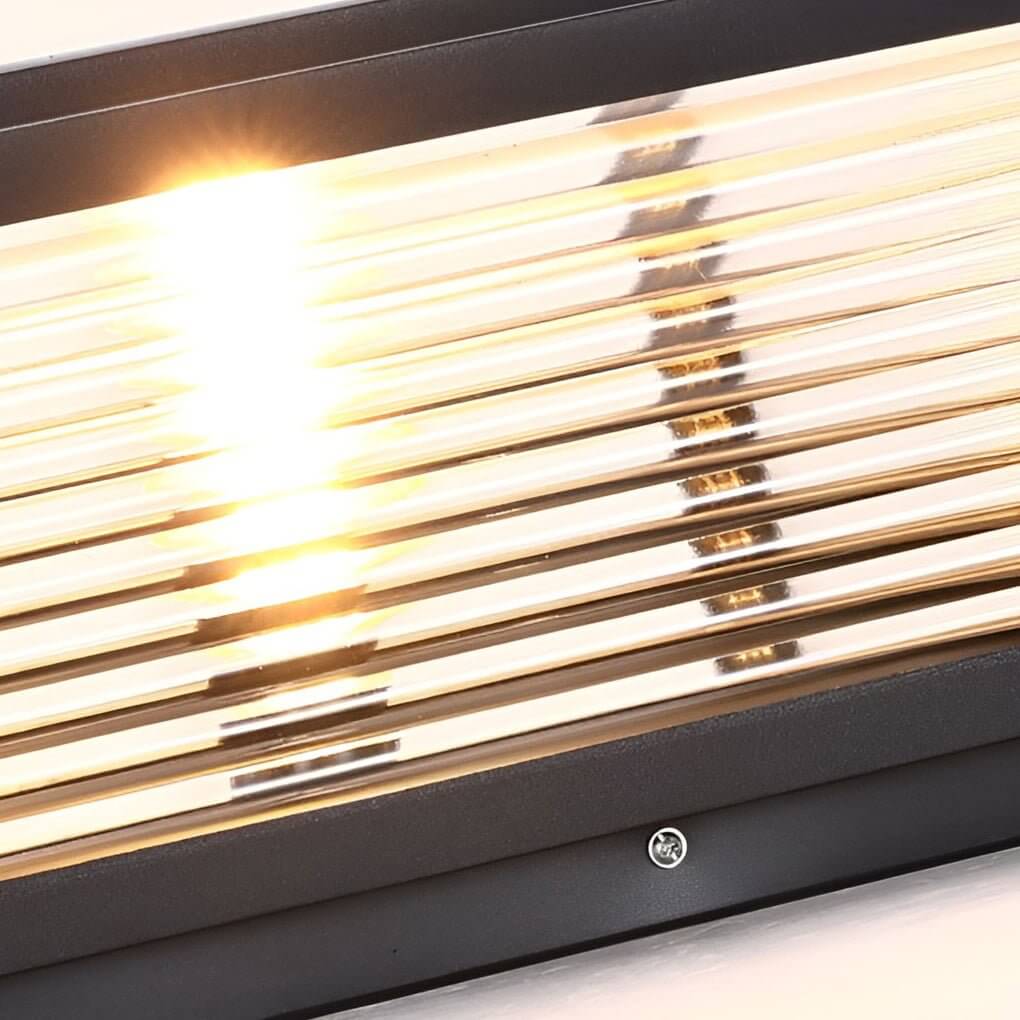 Elegant Solar Garden Lights | Ribbed Glass Outdoor Pillar Light with Versatile Power Options for Ambient Illumination 6