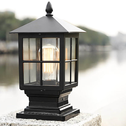 Elegant Stone Light Pillar | Solar Outdoor Lighting with Dual Power Modes | Waterproof Design for Reliable Illumination 8