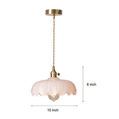 FloraGlow | Elegant Retro Glass Kitchen Pendant Lighting Fixture
