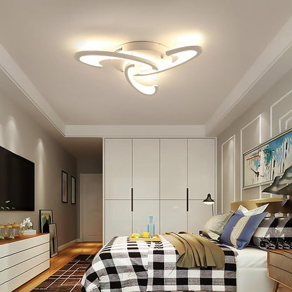 FloraGlow | Stylish Modern Geometric LED Flush Mount Ceiling Light