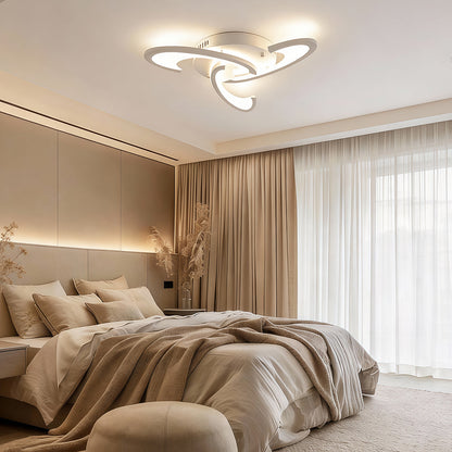 FloraGlow | Stylish Modern Geometric LED Flush Mount Ceiling Light