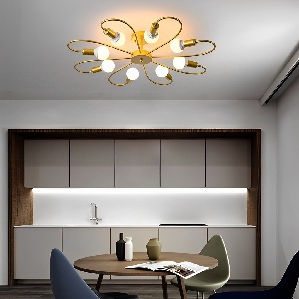 Floralis | Elegant Modern Nordic Ceiling Light Fixture for Living Spaces