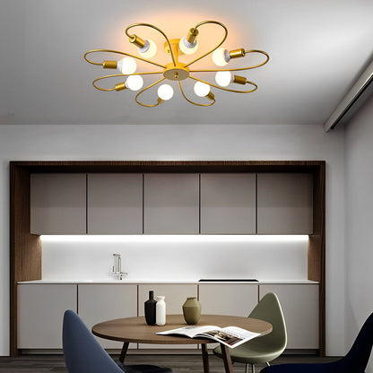 Floralis | Elegant Modern Nordic Ceiling Light Fixture for Living Spaces