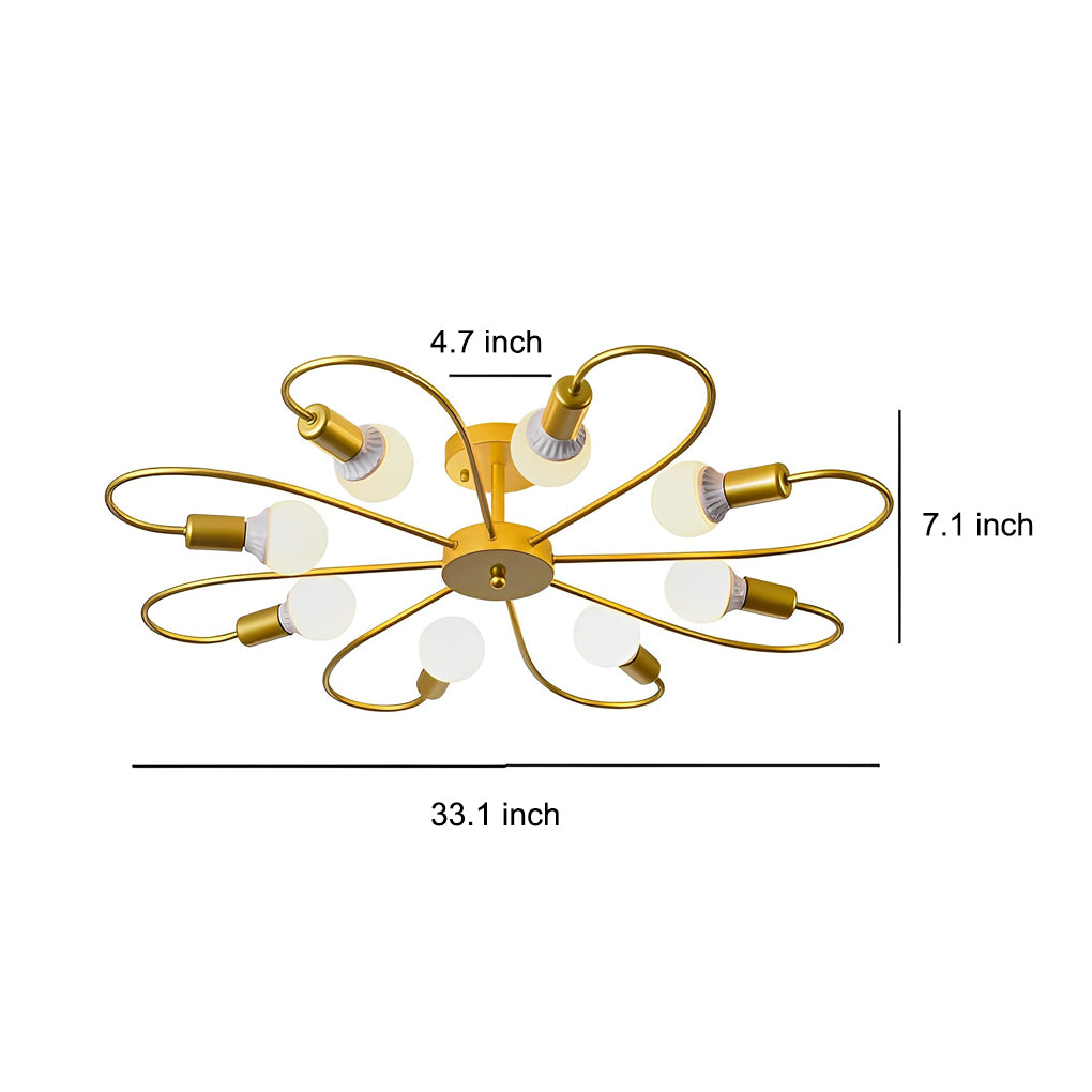 Floralis | Elegant Modern Nordic Ceiling Light Fixture for Living Spaces