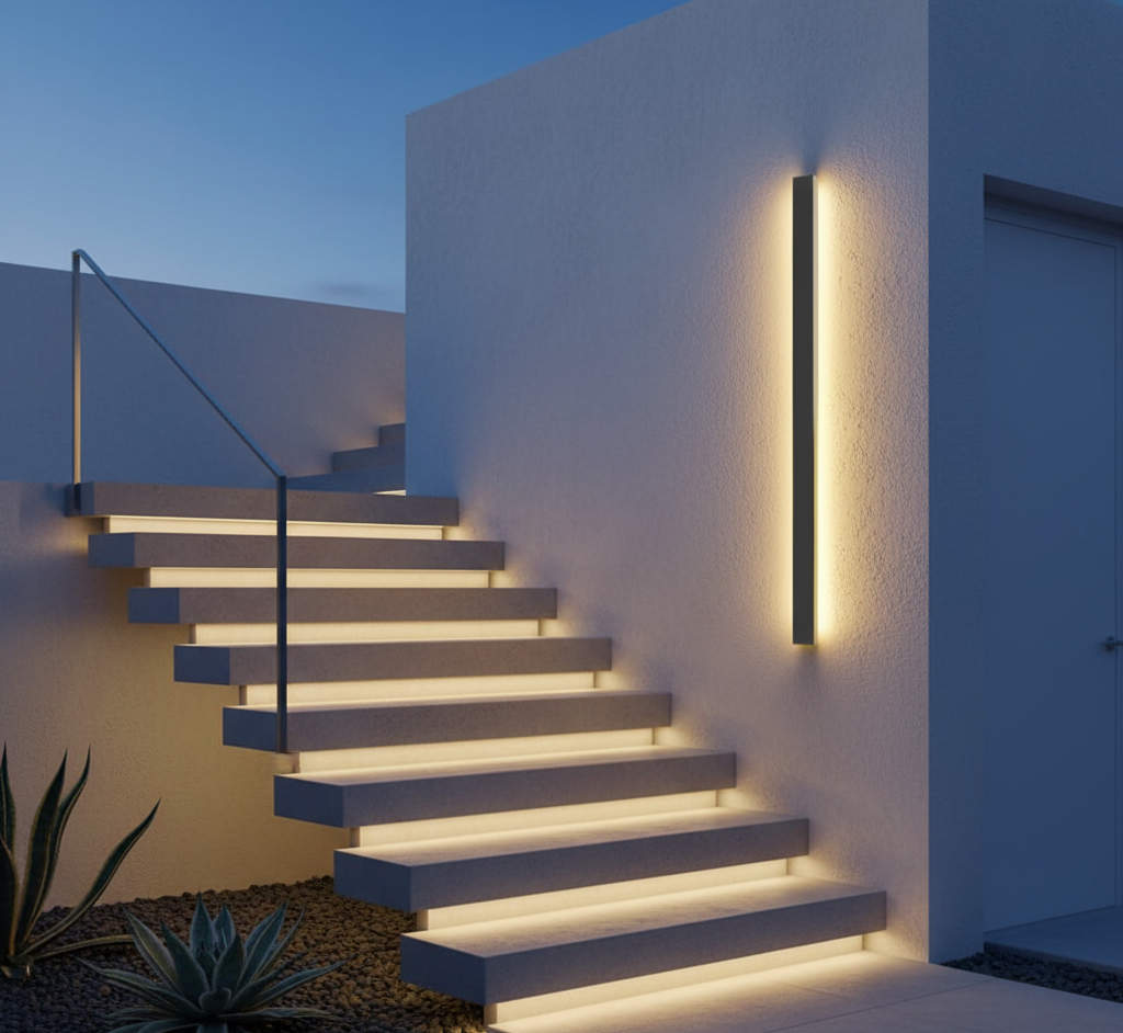 Luminara | Sleek Modern Black Outdoor Wall Lantern for Elegant Illumination