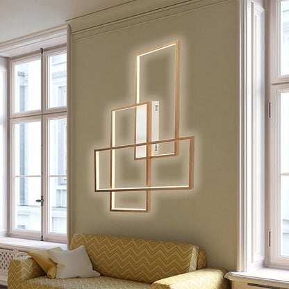Geometra | Modern Sleek Aluminum LED Flush Mount Ceiling Light Fixture