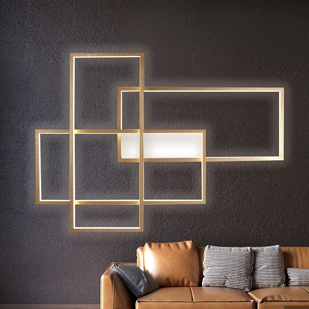 Geometra | Modern Sleek Aluminum LED Flush Mount Ceiling Light Fixture