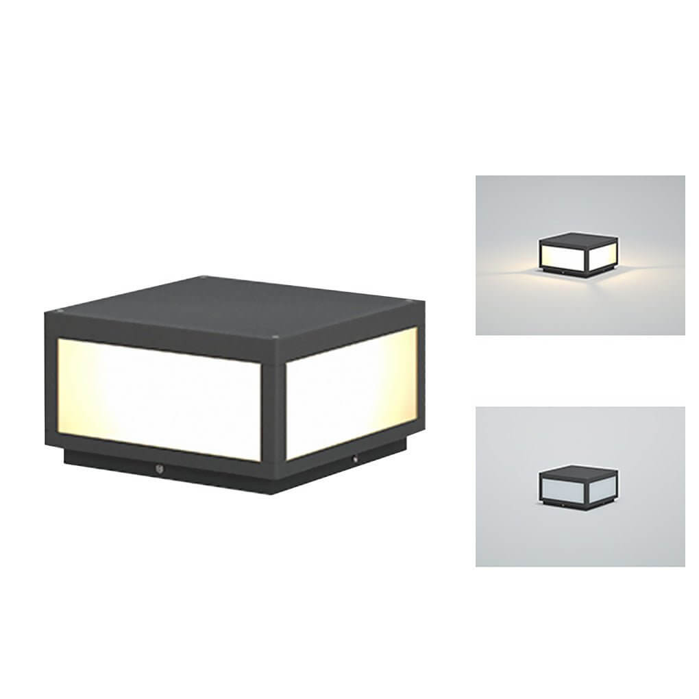 Geometra | Stylish Modern Black Solar Outdoor Wall Light Fixture