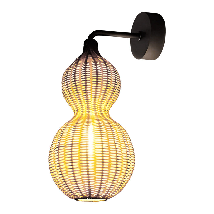 GourdLight | Stylish Natural Rattan Outdoor Hanging Pendant Light 9