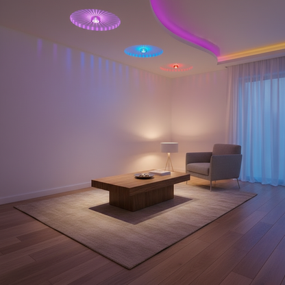 Luminara | Stylish Modern Sunburst LED Flush Mount Ceiling Light Fixture