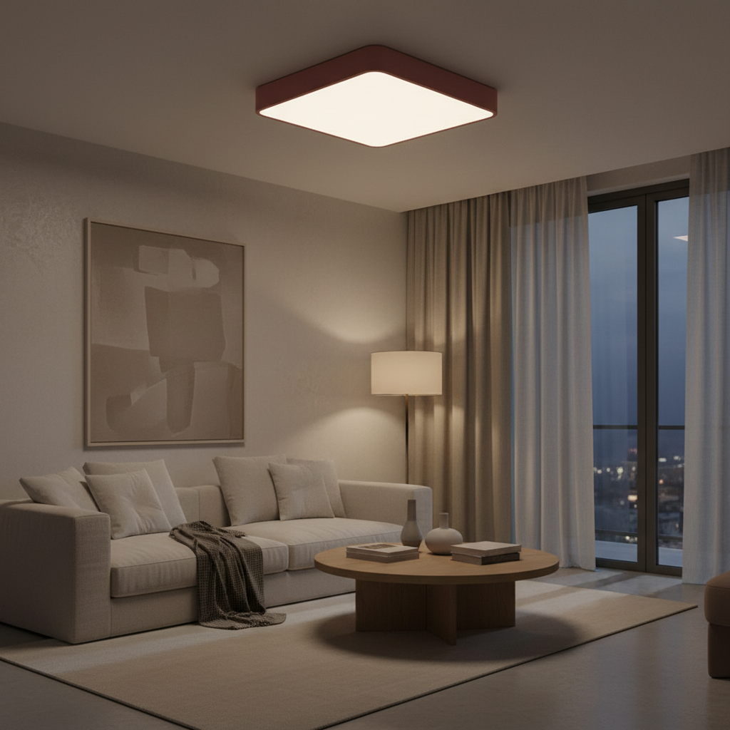 Luminara | Sleek Modern LED Flush Mount Ceiling Light for Versatile Spaces
