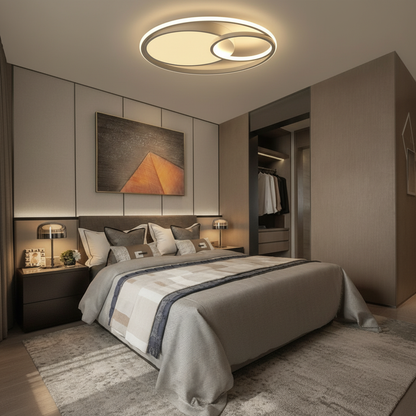 Lunara | Modern Sleek LED Flush Mount Ceiling Light Fixture