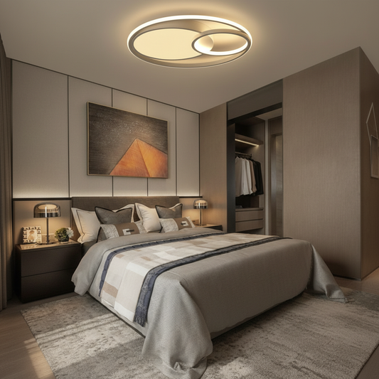 Lunara | Modern Sleek LED Flush Mount Ceiling Light Fixture
