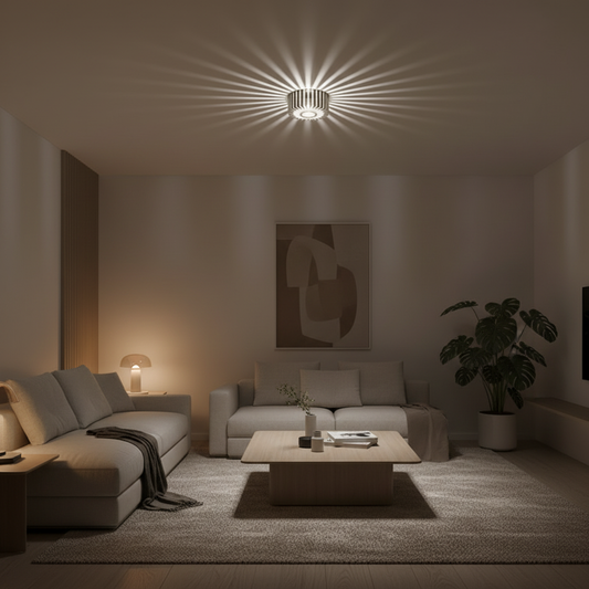 Luminara | Stylish Modern Sunburst LED Flush Mount Ceiling Light Fixture
