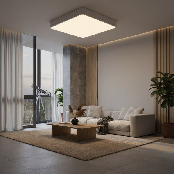Luminara | Sleek Modern LED Flush Mount Ceiling Light for Versatile Spaces