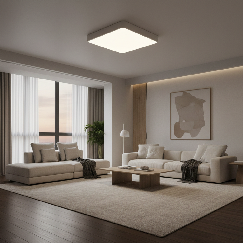 Luminara | Sleek Modern LED Flush Mount Ceiling Light for Versatile Spaces