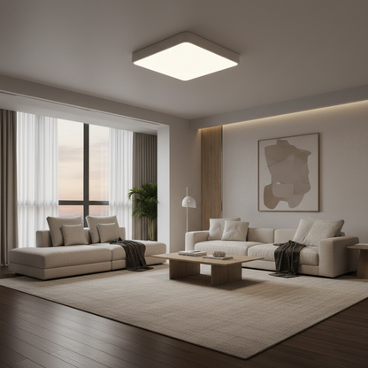 Luminara | Sleek Modern LED Flush Mount Ceiling Light for Versatile Spaces
