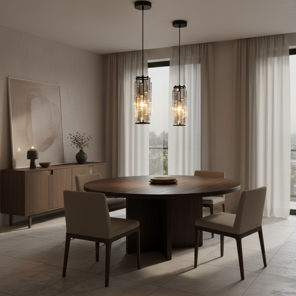 CrystalAura | Stylish Elegant Mini Pendant Light Fixture for Modern Spaces