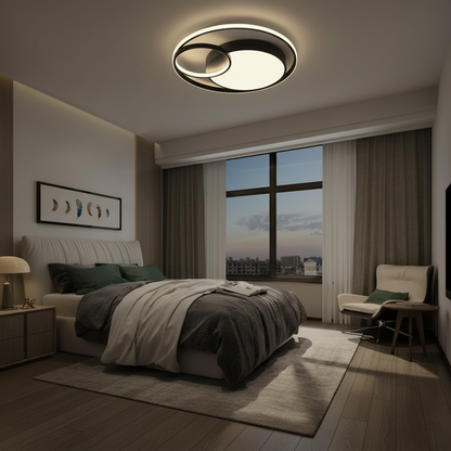 Lunara | Modern Sleek LED Flush Mount Ceiling Light Fixture