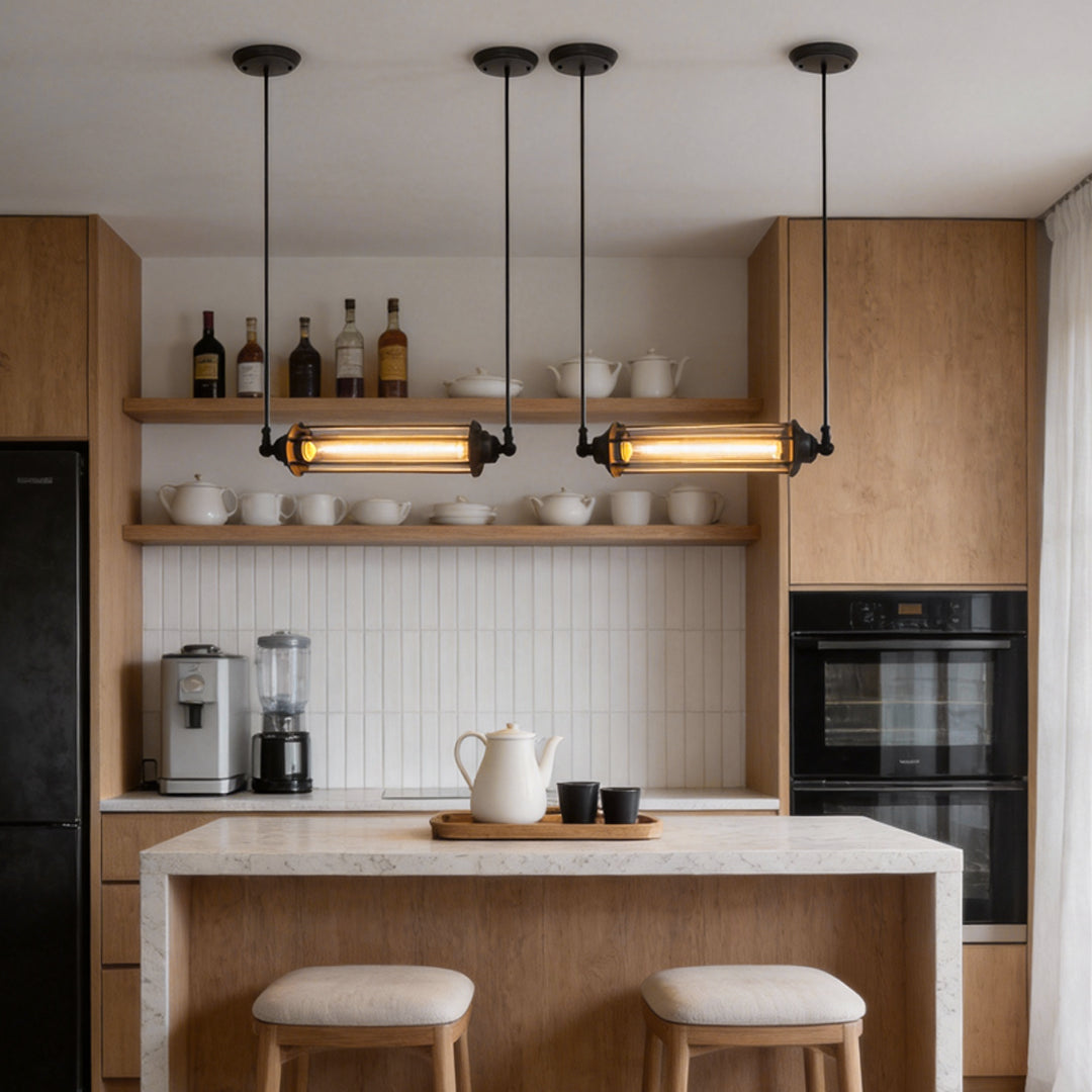 IronCraft | Stylish Black Industrial Kitchen Pendant Lighting Fixture