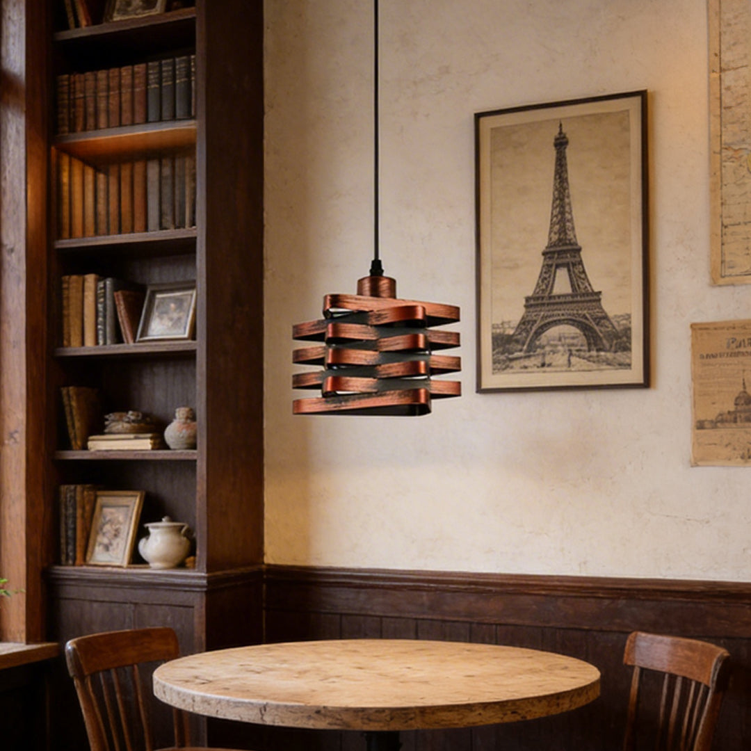 IronCraft | Stylish Black Metal Ribbon Kitchen Pendant Lighting