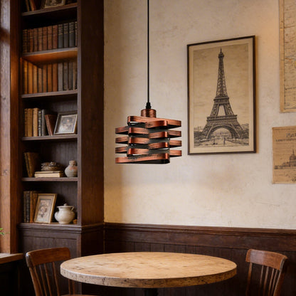 IronCraft | Stylish Black Metal Ribbon Kitchen Pendant Lighting