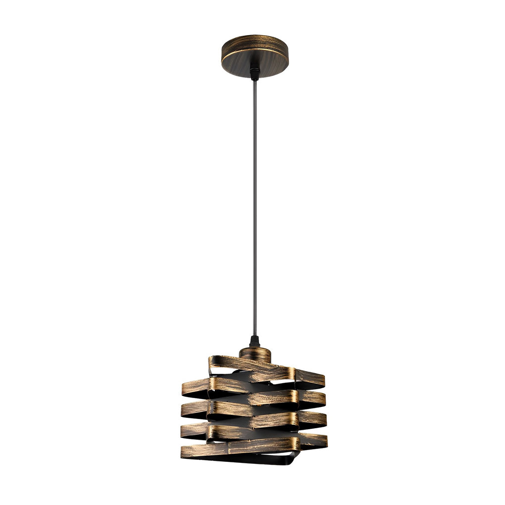 IronCraft | Stylish Black Metal Ribbon Kitchen Pendant Lighting
