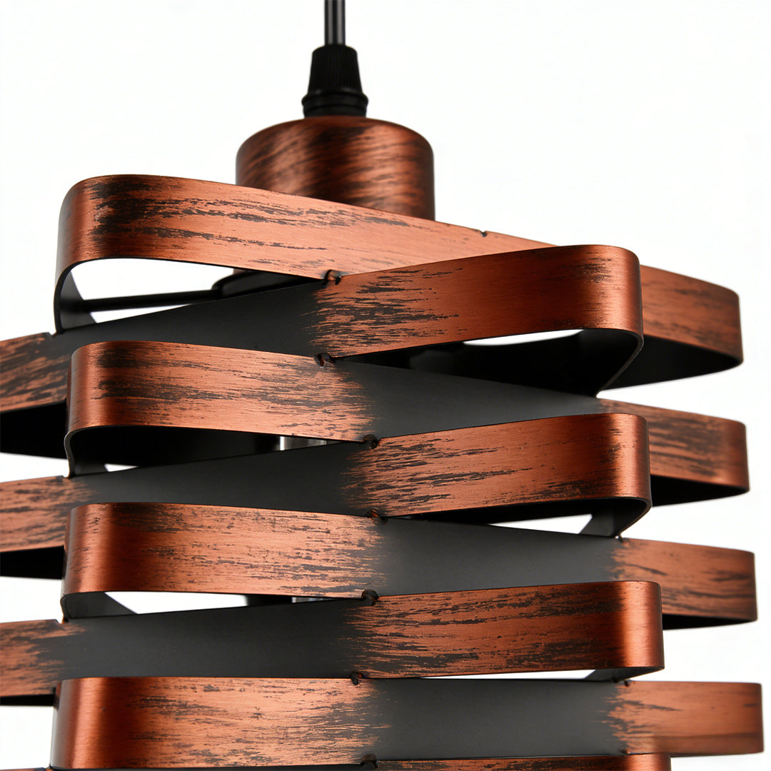 IronCraft | Stylish Black Metal Ribbon Kitchen Pendant Lighting