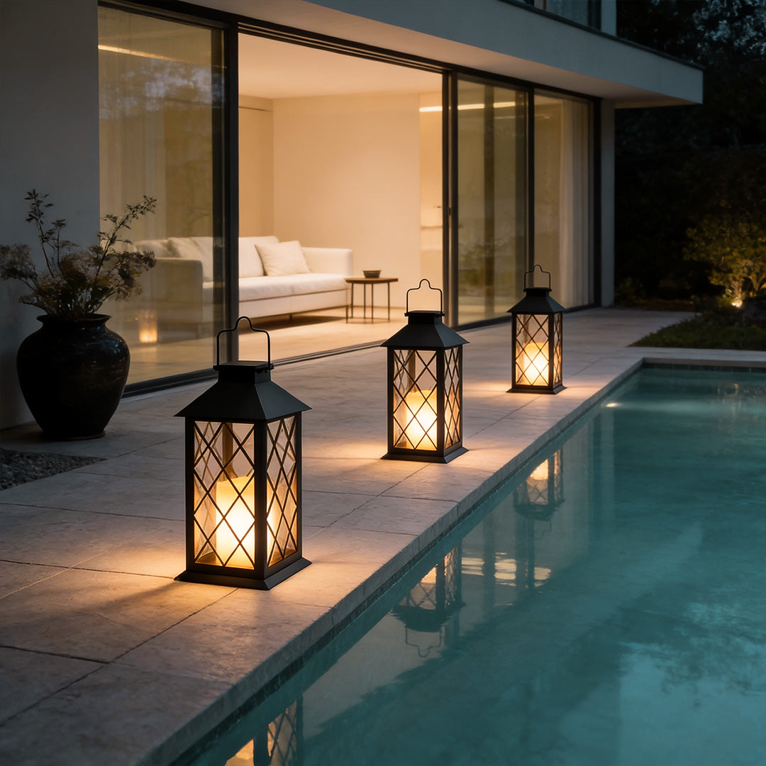 LumiGlow | Stylish Solar Portable LED Candlestick Lantern for Outdoors 2