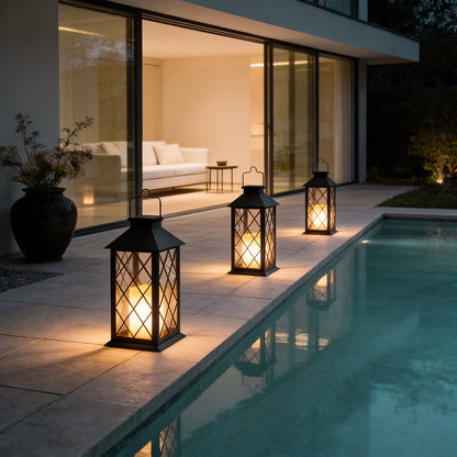 LumiGlow | Stylish Solar Portable LED Candlestick Lantern for Outdoors 2