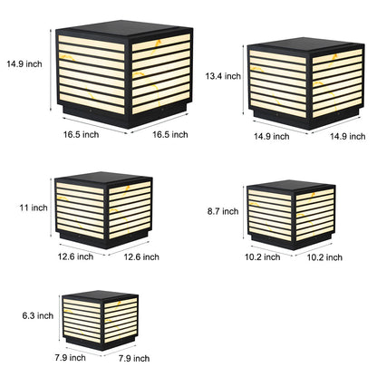 LumiaStone | Elegant Weatherproof Solar Outdoor Pillar Light