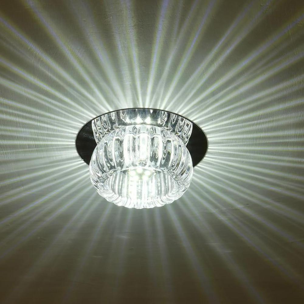 Luminara | Elegant Geometric Crystal Flush Mount Ceiling Light