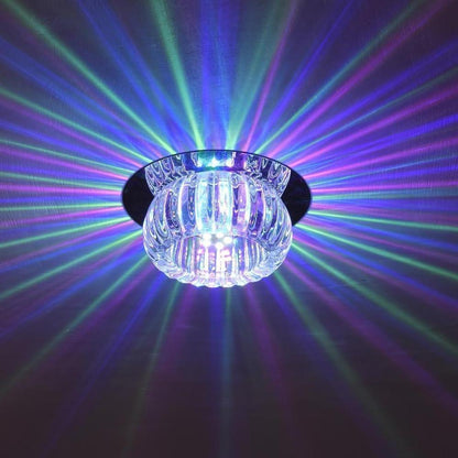 Luminara | Elegant Geometric Crystal Flush Mount Ceiling Light