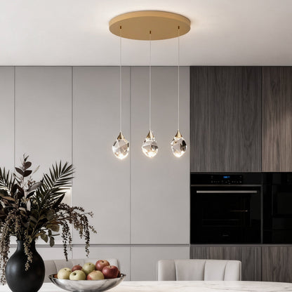 Luminara | Elegant Modern Spiral Crystal Chandelier for Staircase Lighting