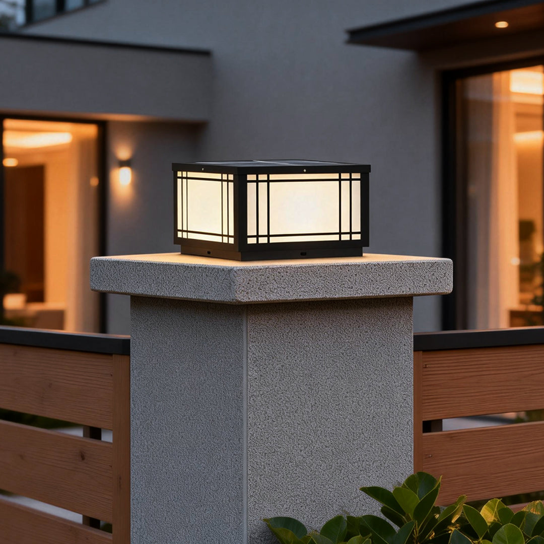 Luminara | Elegant Modern Stainless Steel Outdoor Pillar Light