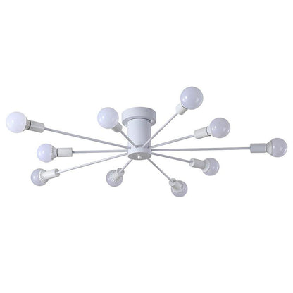 Luminara | Elegant Retro Metal Flush Mount Ceiling Light Fixture