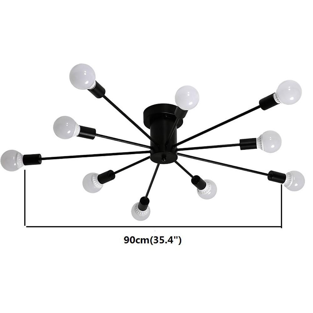 Luminara | Elegant Retro Metal Flush Mount Ceiling Light Fixture