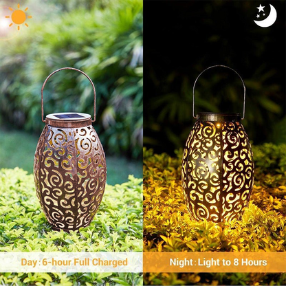 Luminara | Elegant Vintage Copper Outdoor Solar Lanterns for Garden