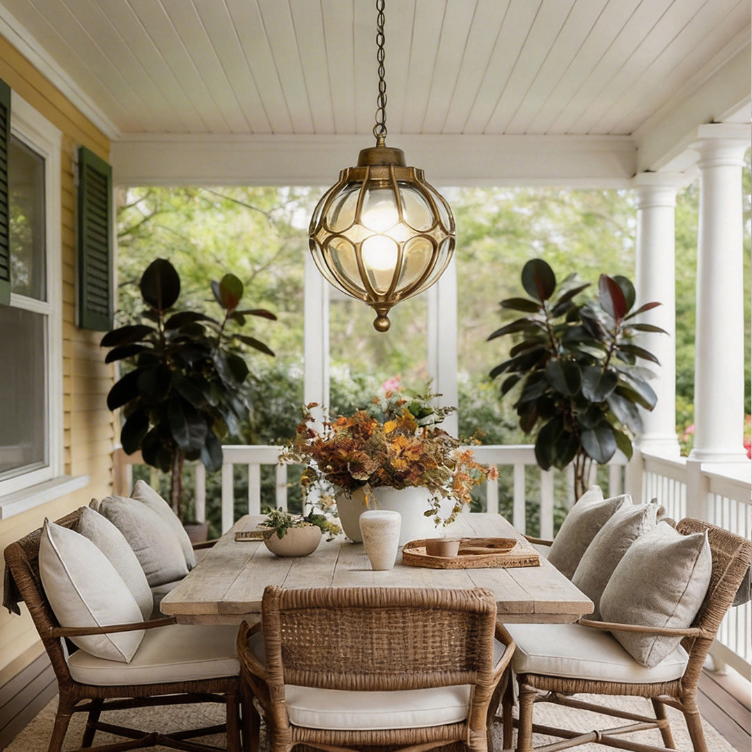 Luminara | Elegant Vintage Outdoor Pendant Light Fixture for Gardens 1