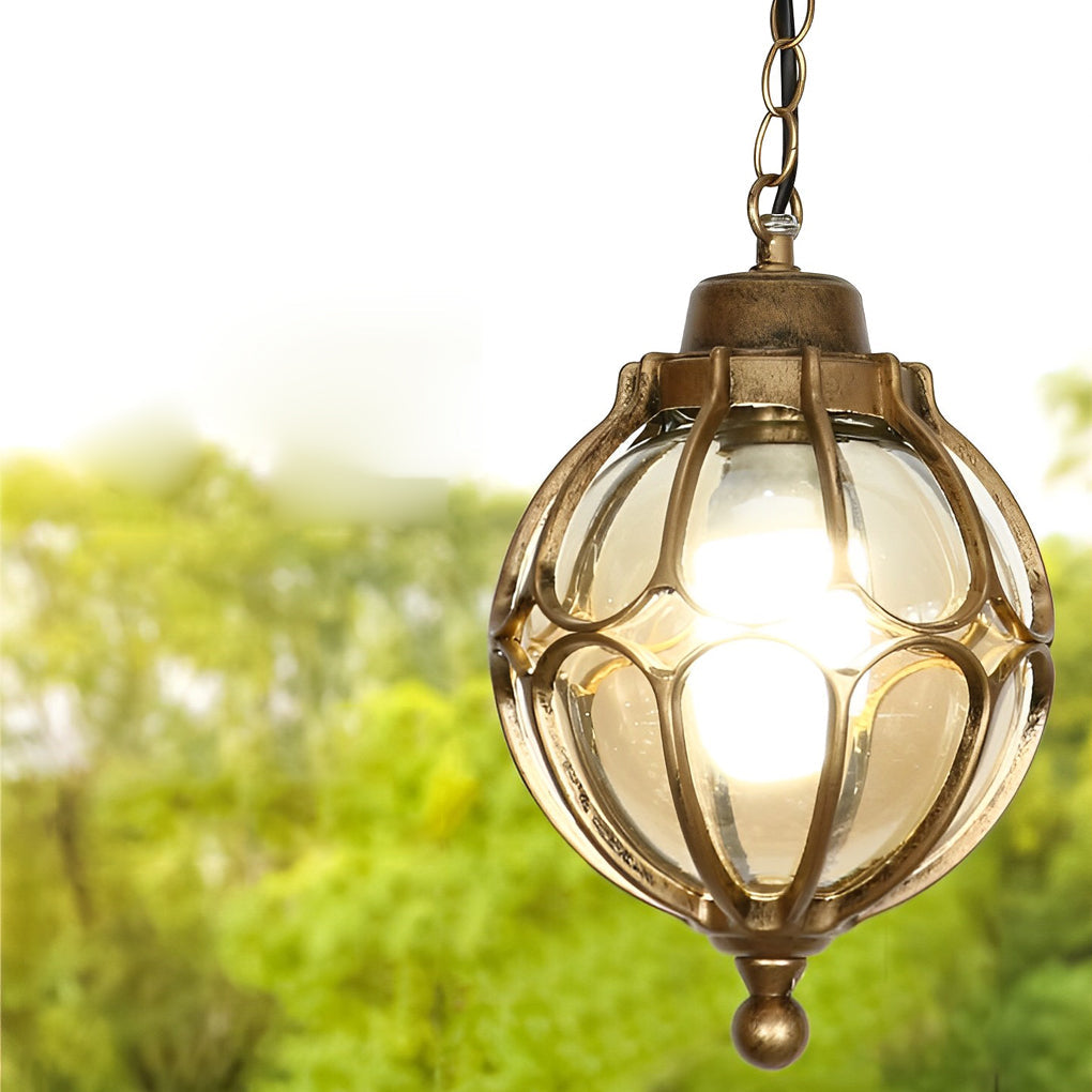 Luminara | Elegant Vintage Outdoor Pendant Light Fixture for Gardens 4