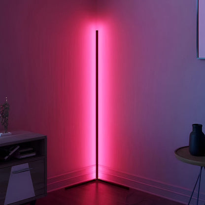 Luminara | Modern Black Corner Floor Lamp with Remote Control and RGB Lights 8